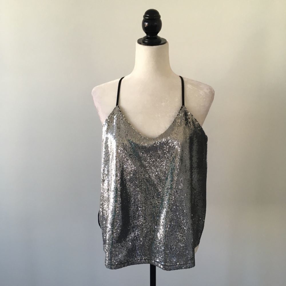 Silver Sequin Top - image 2